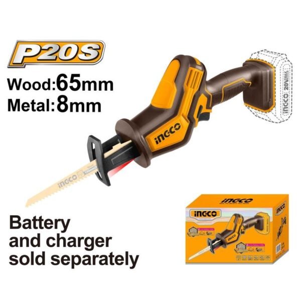 SCIE SABRE INGCO 20V AVEC BATTERIE M.N CRSLI6508