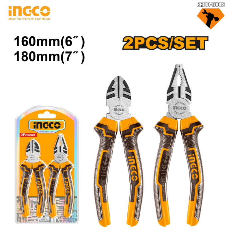 ENSEMBLE DE 2 PINCES INGCO HKPS08216