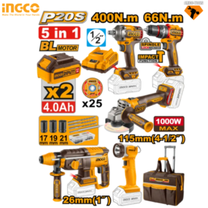 KIT 5 PIÈCES  INGCO CKLI2059