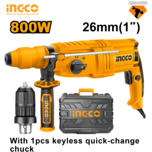 MARTEAU 800W DOUBLE MANDRAIN INGCO RGH9028-2