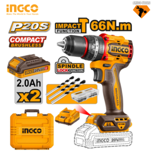 VISSEUSE INGCO 20V 2-BATTERIE 66N.M  CDLI20668