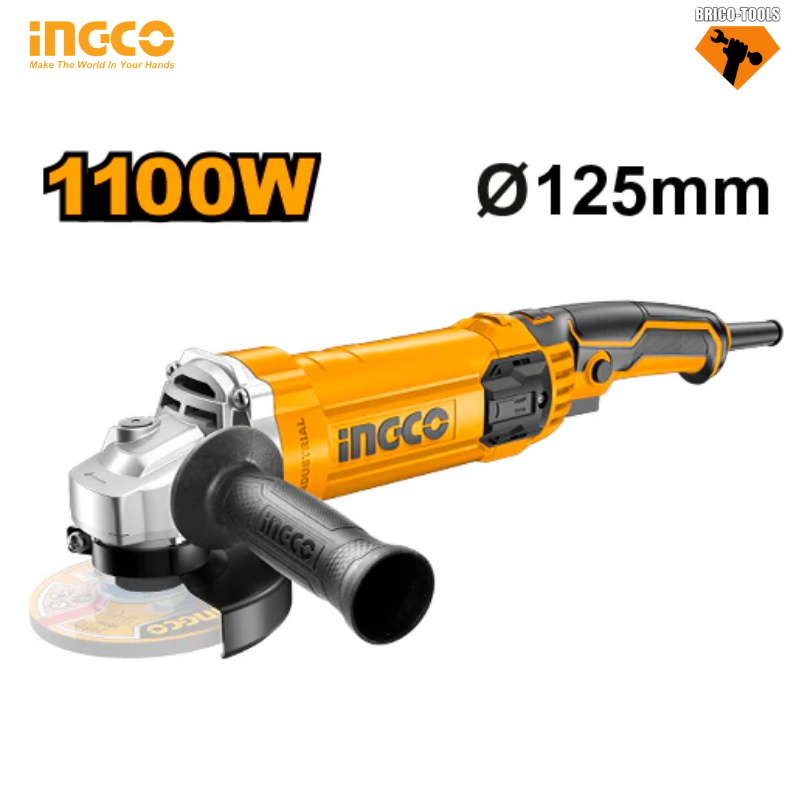 MEULE À DISQUE ANGLE GRINDER - 1100W AG110038 SANS VITESSE