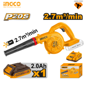 SOUFLEUR ASPIRATEUR 20V AVEC VITESSE INGCO CABLI20781