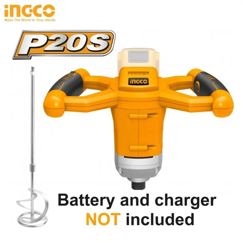 MALAXEUR SANS FIL INGCO 20V LITHIUM-ION – 0-650 TR/MIN (SANS BATTERIES) MXLI2001