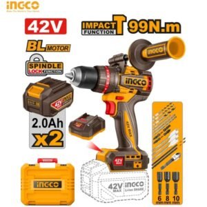 PERCEUSE À CHOCS INGCO 42V - 99 NM - AVEC 2 BATTERIES 2.0AH CIDLI429982