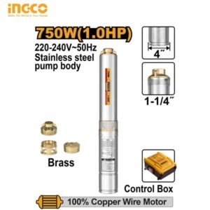 POMPE IMMERGÉE 1HP 750 W (1,0 CV) 80 M INGCO DWP750621