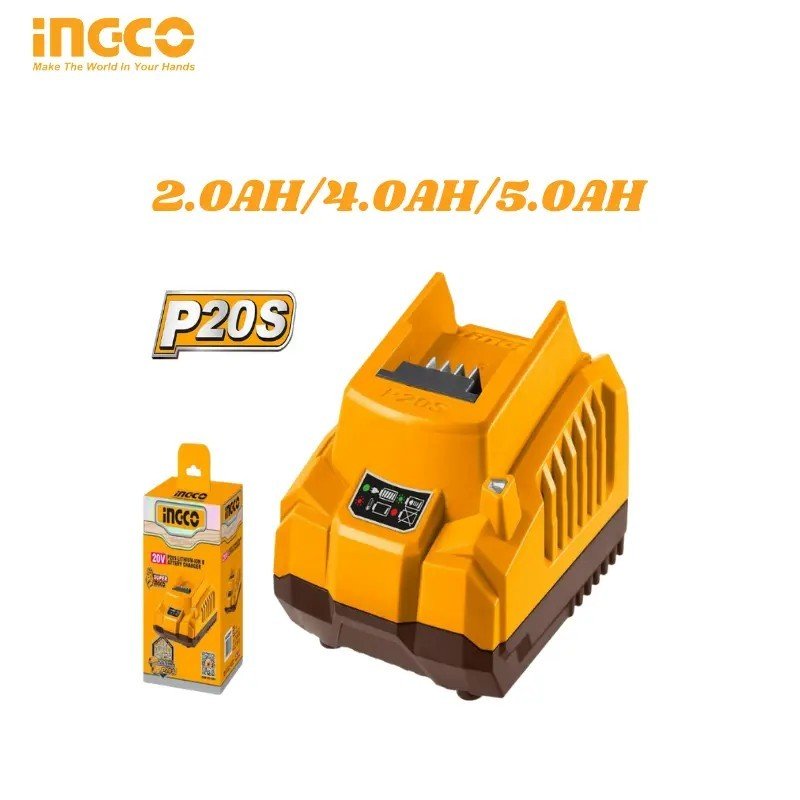 CHARGEUR BATTERIE 2.0AH/4.0AH/5.0AH INGCO FCLI2001