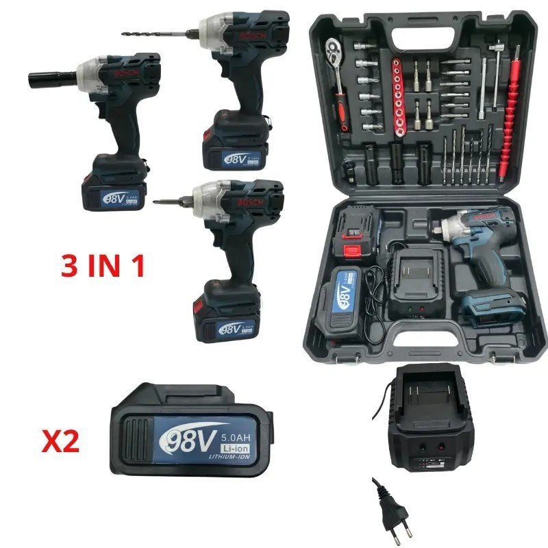 clé a choc Bosch 350n.m avec 2 batterie 98v