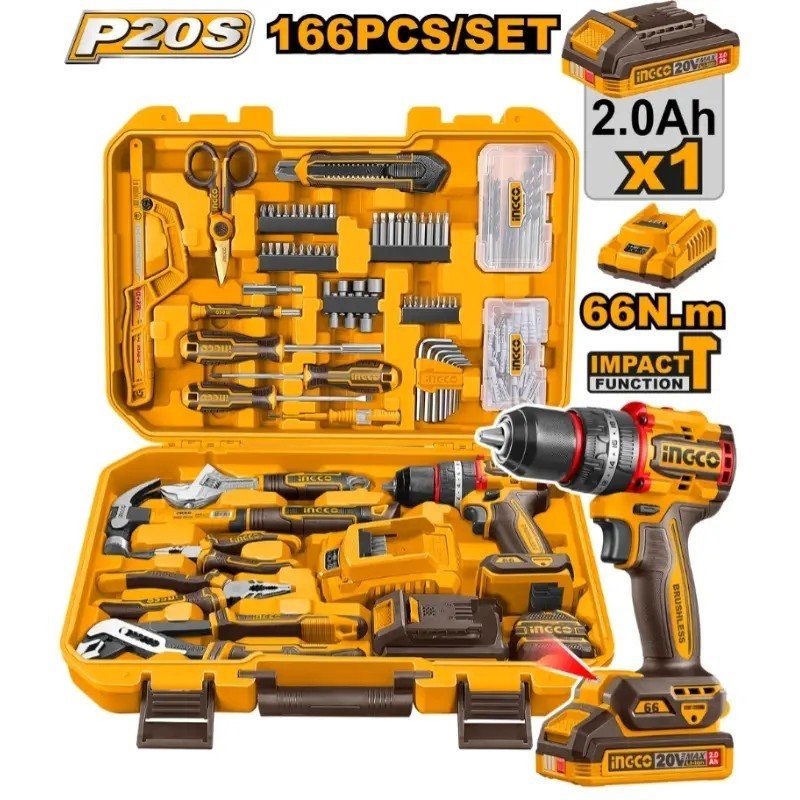 Coffret d'outils de 166 pièces HKTHP41662