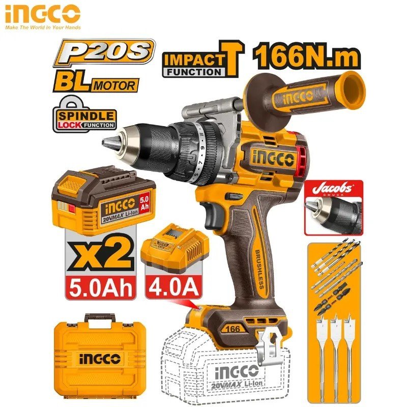 BRUSHLESS CORDLESS IMPACT DRILL CIDLI201668