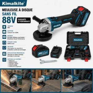 MEULE À DISQUE SANS FIL KIMAIKITE 88V