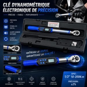 CLÉ DYNAMOMÉTRIQUE ÉLECTRONIQUE DE PRÉCISION